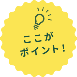 ここがポイント！
